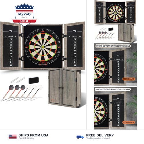 Dartboard cabinet set - dartboard,