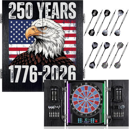 Electronic dart board - dart, cabinet