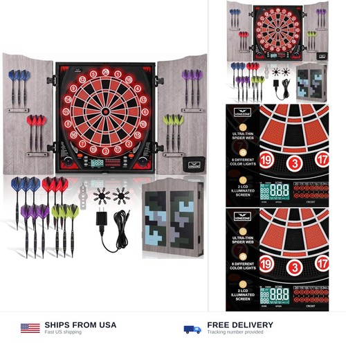 Electronic dart board cabinet - board,