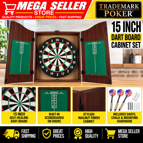 Trademark poker dart board - poker,