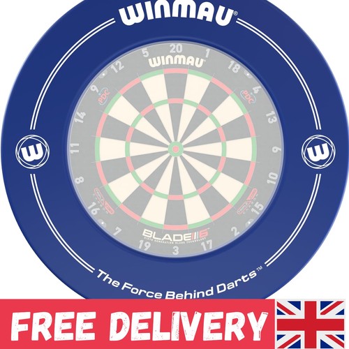 Sleek blue dartboard wall - blue,